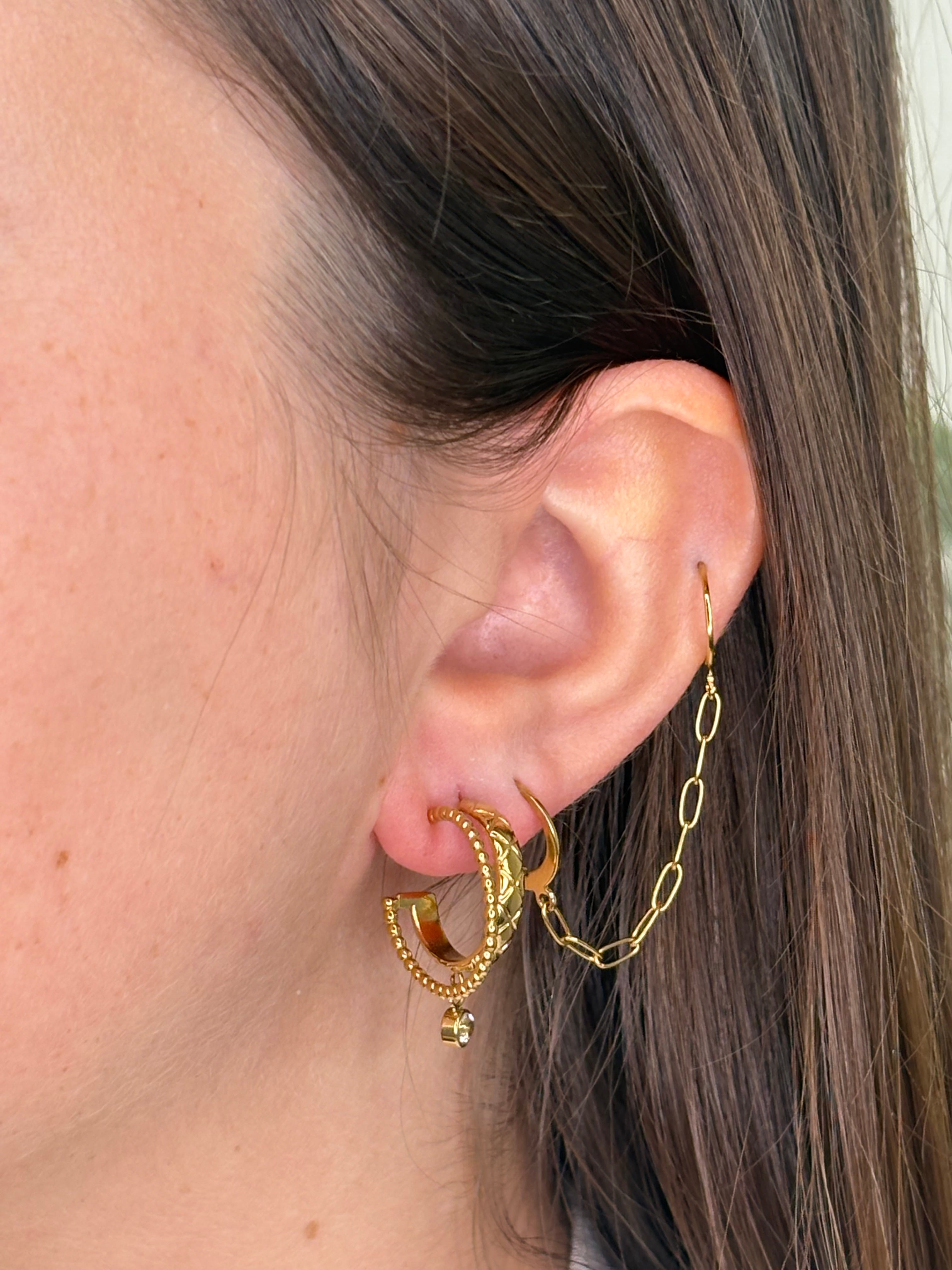 Boucles d’oreilles double créole