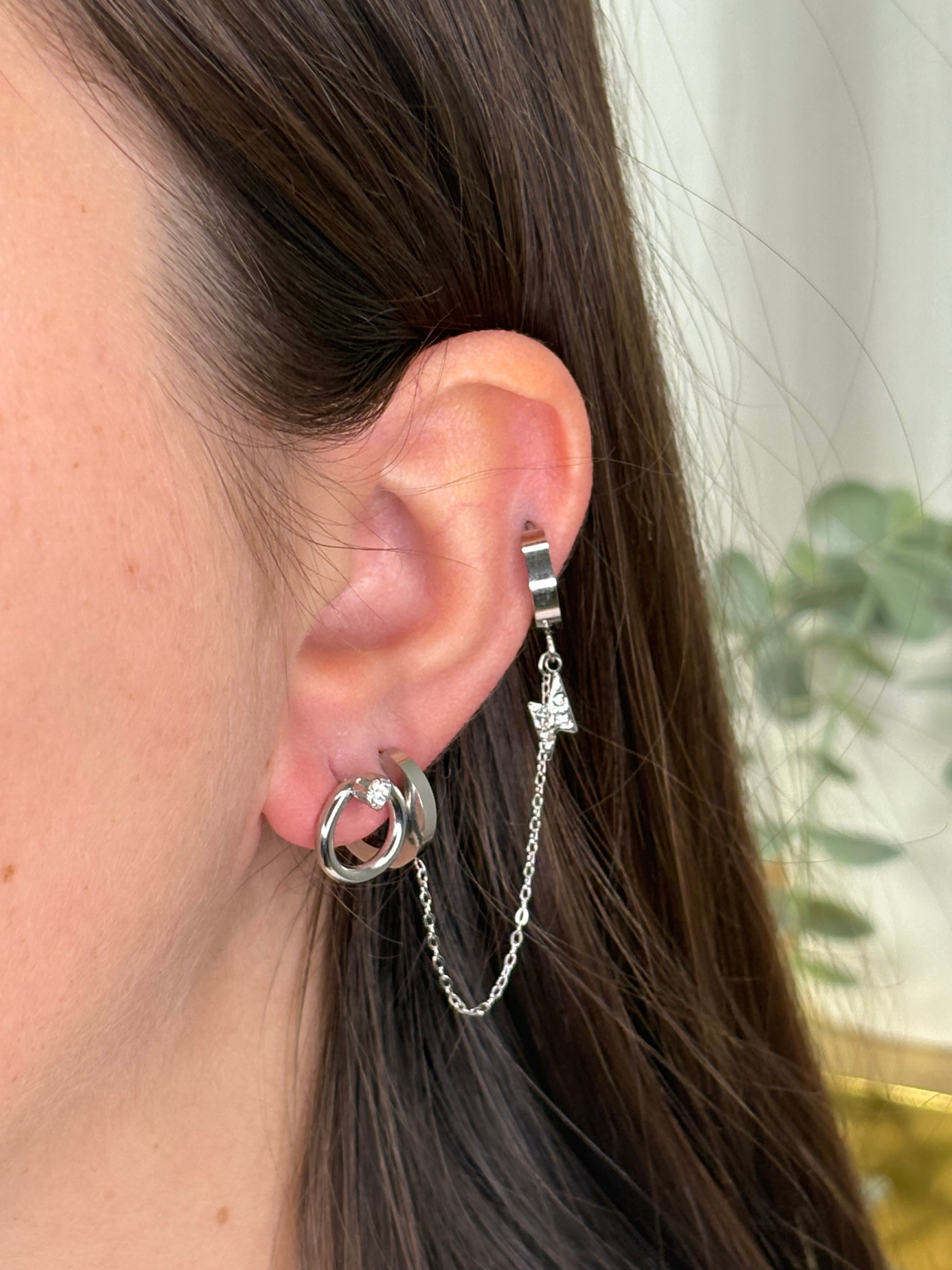 Boucles d’oreilles rondes strass