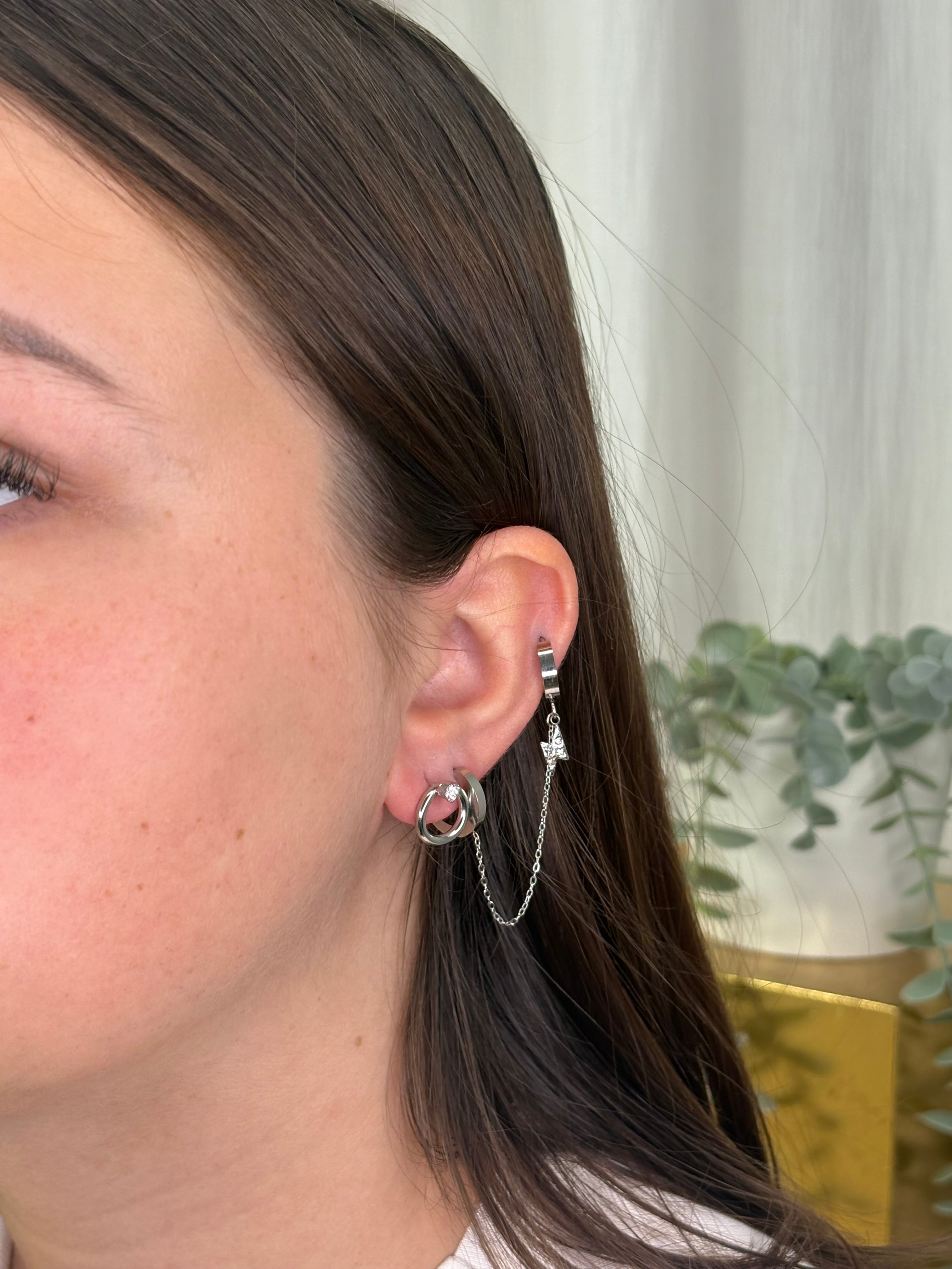 Boucles d’oreilles rondes strass