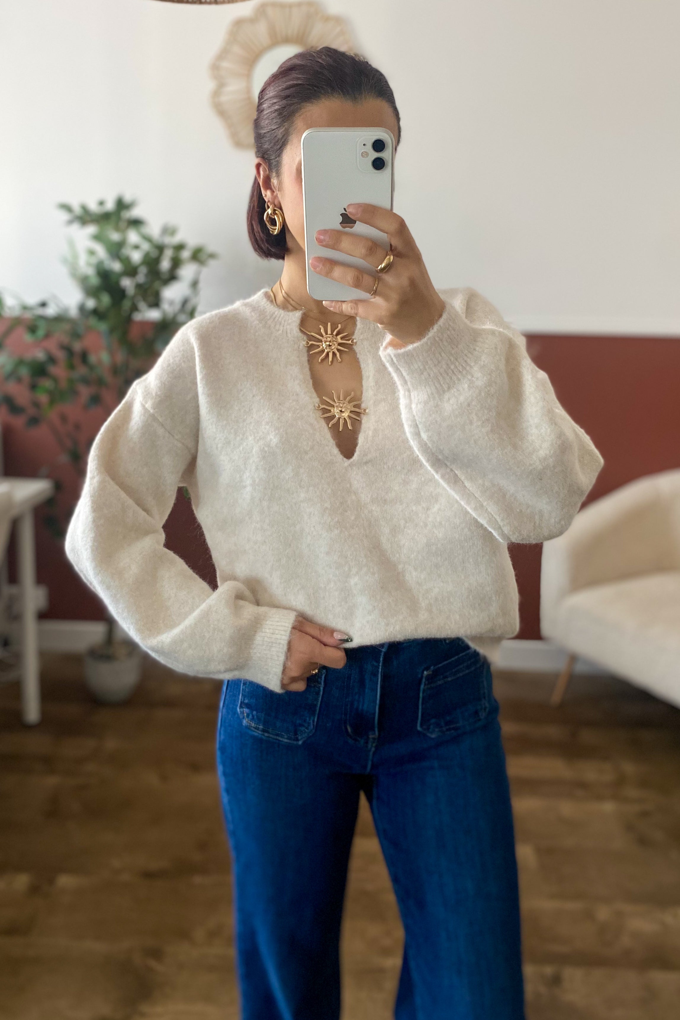 Pull Pauline beige