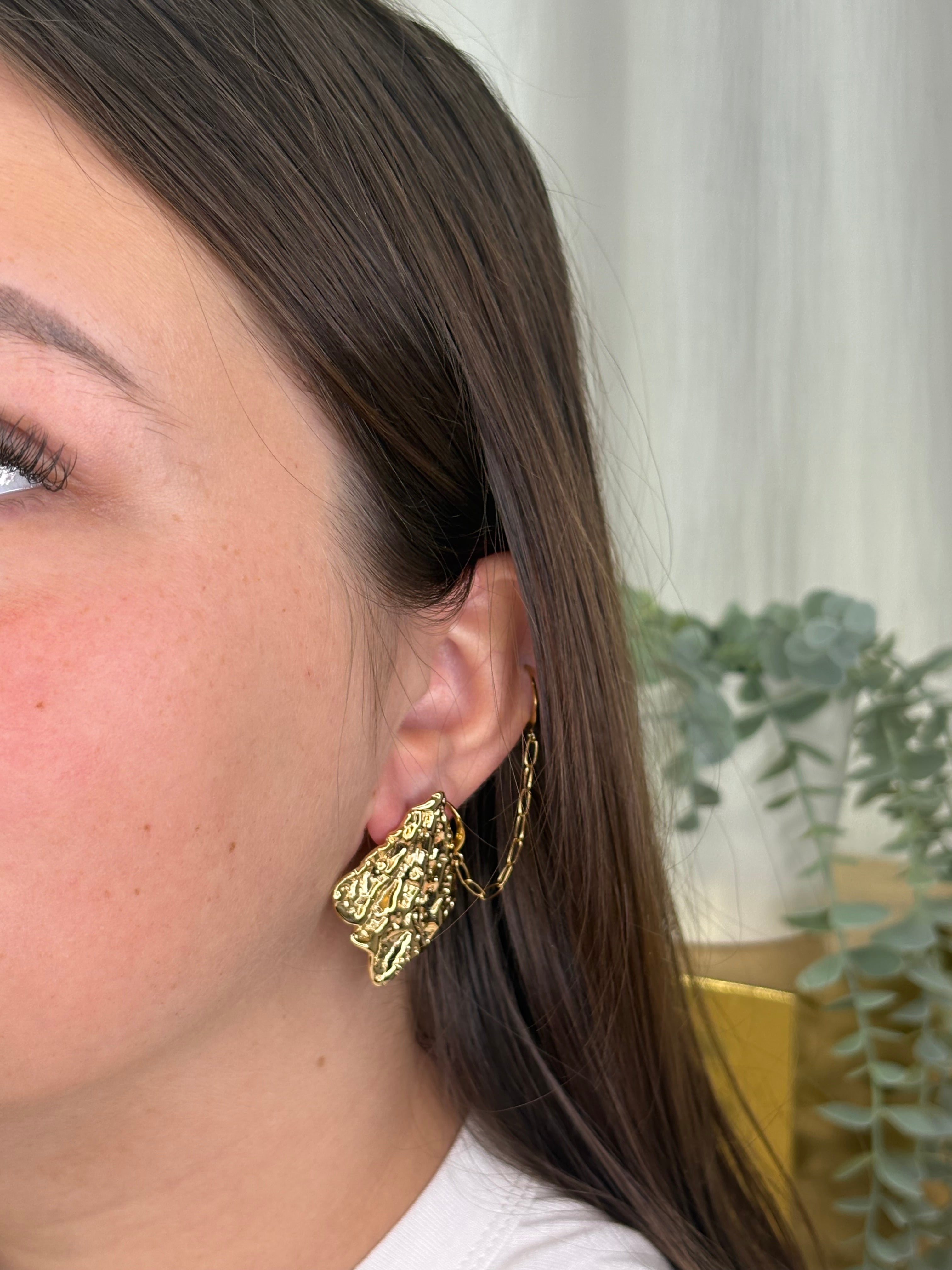 Boucles d’oreilles feuille