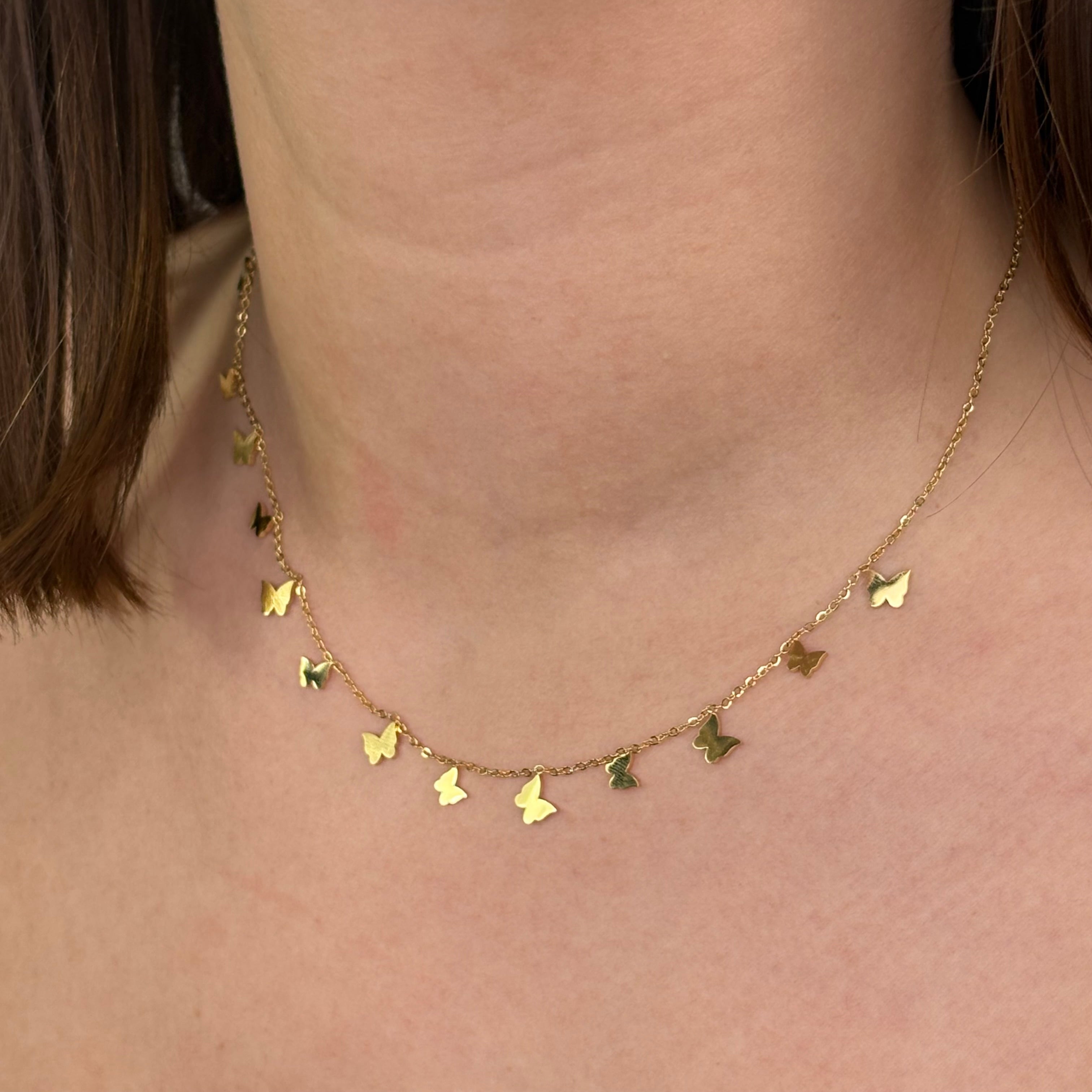 Collier papillons