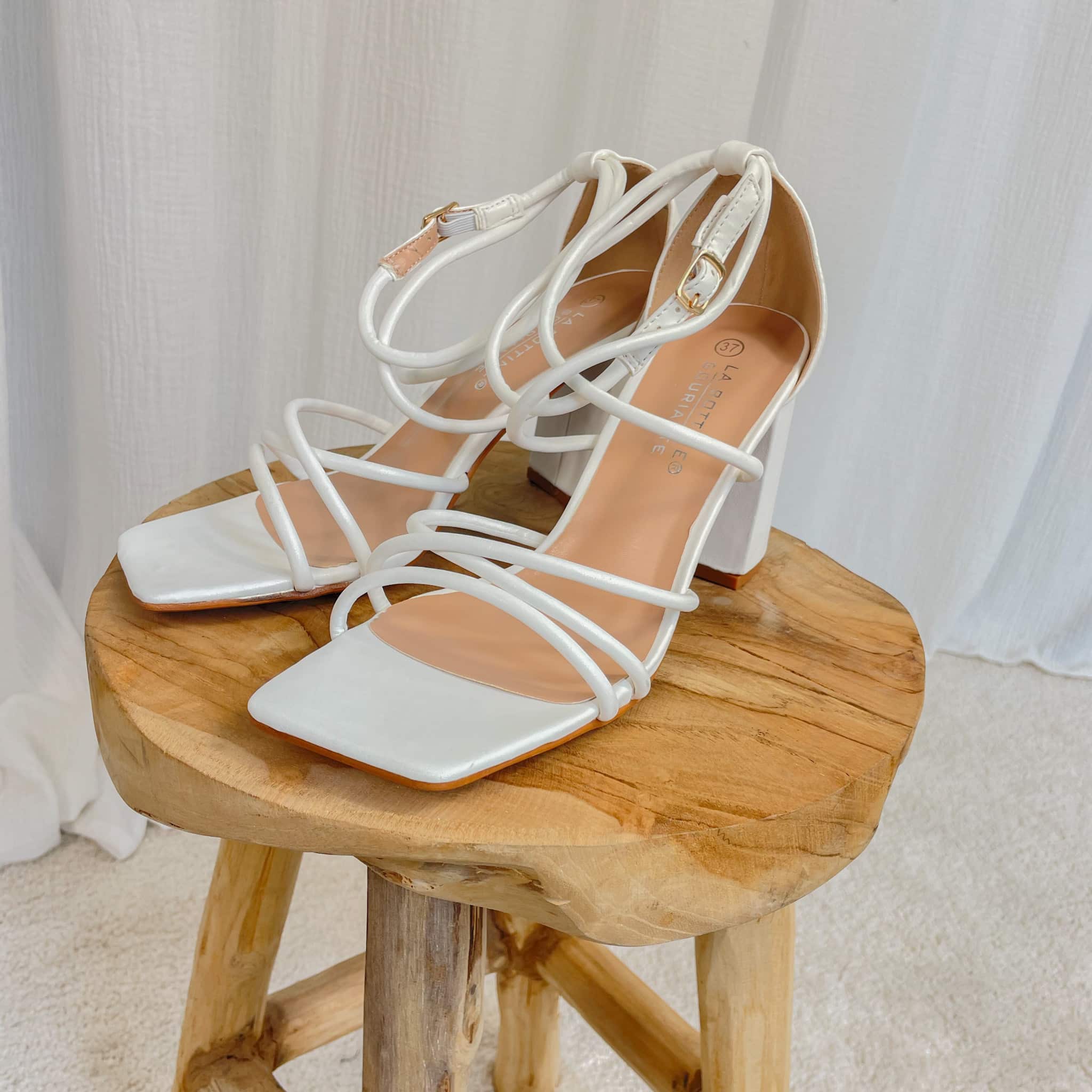 Sandales Charlie - blanches