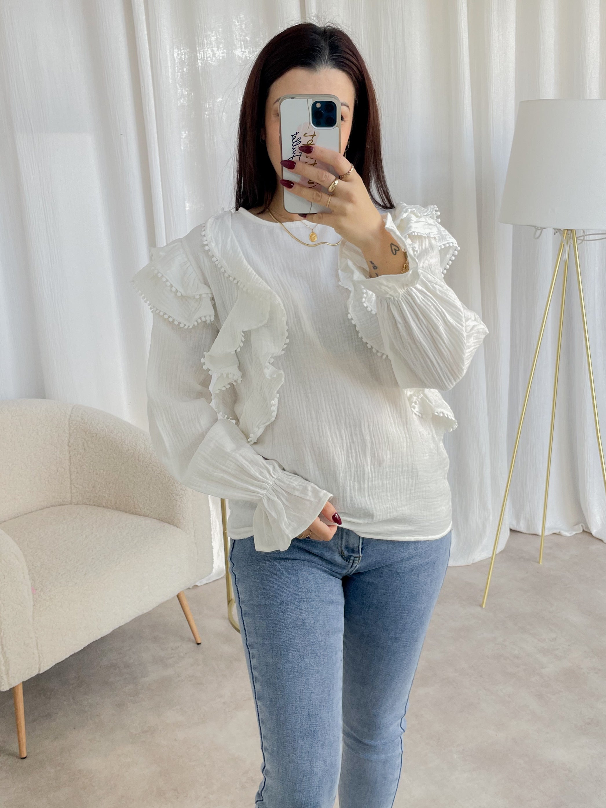 Blouse garance - tachée/abimée