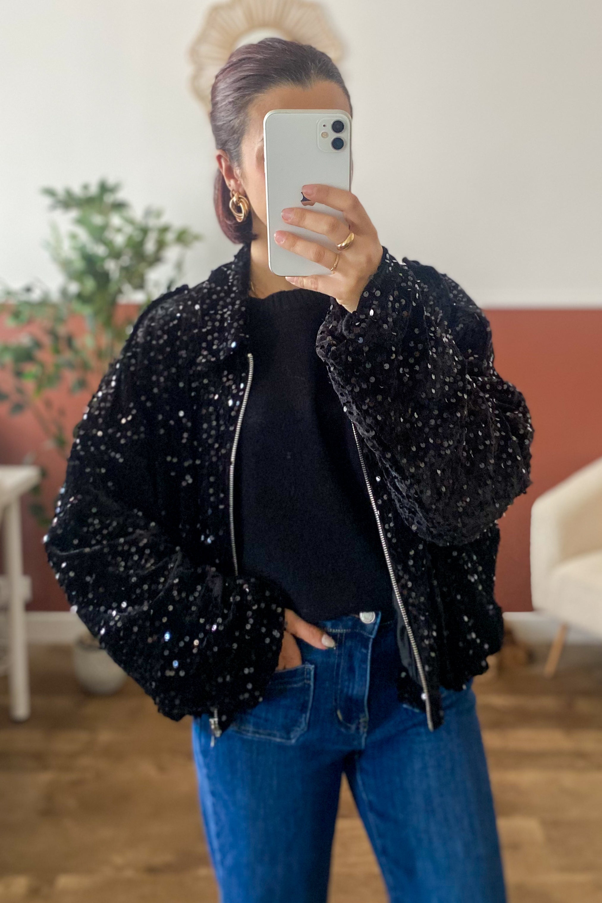 Bombers à sequins