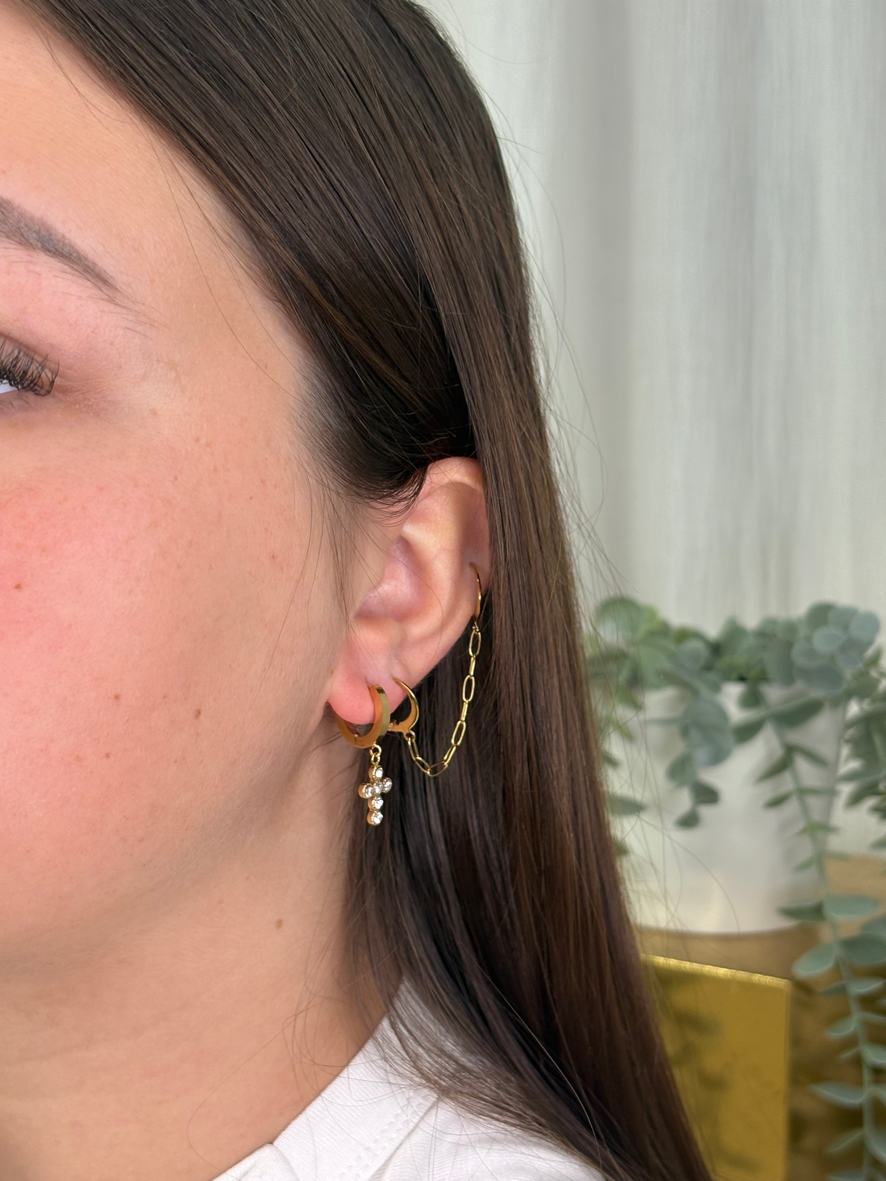 Boucles d’oreilles croix