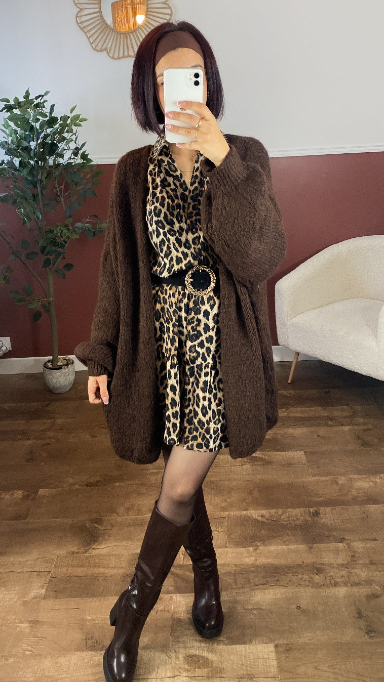 Gilet Elise marron