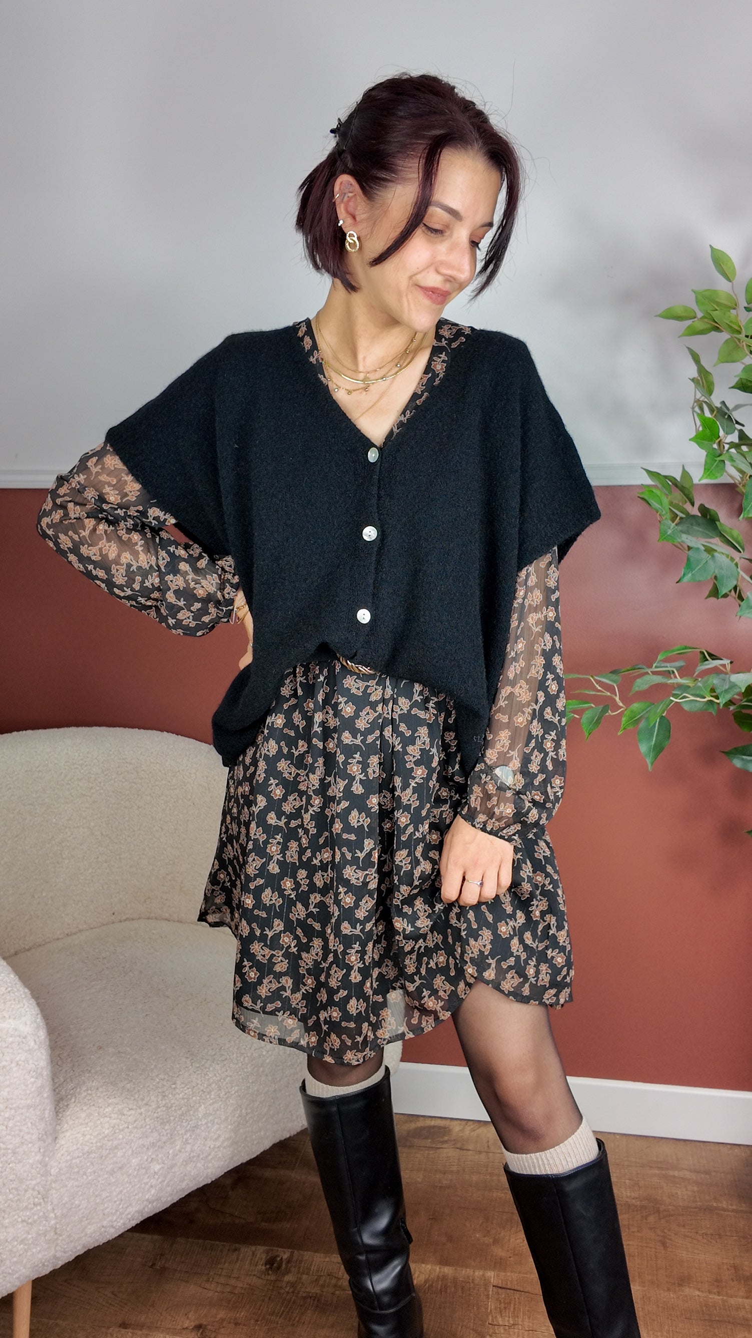 Gilet Tess noir