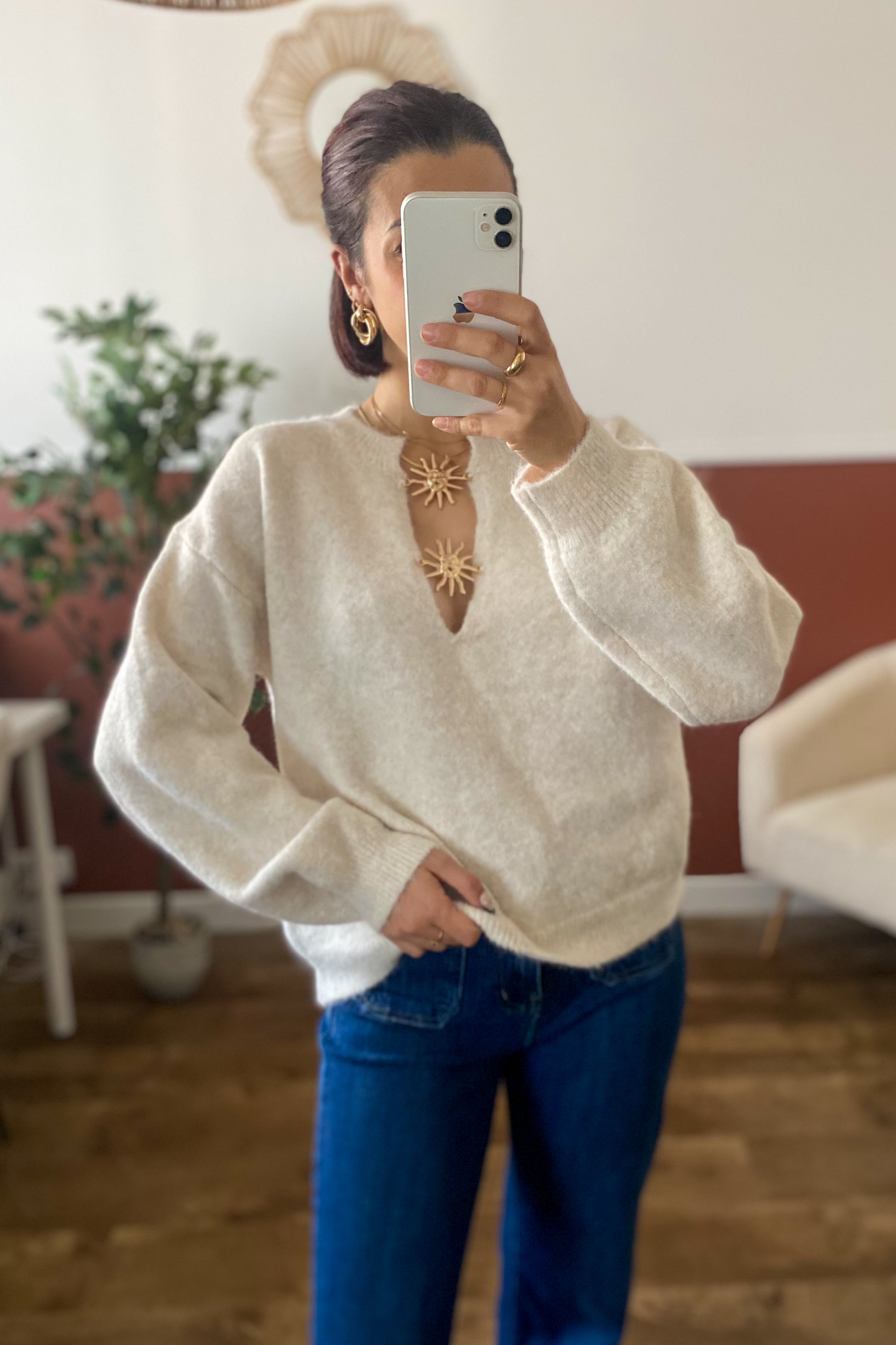 Pull Pauline beige