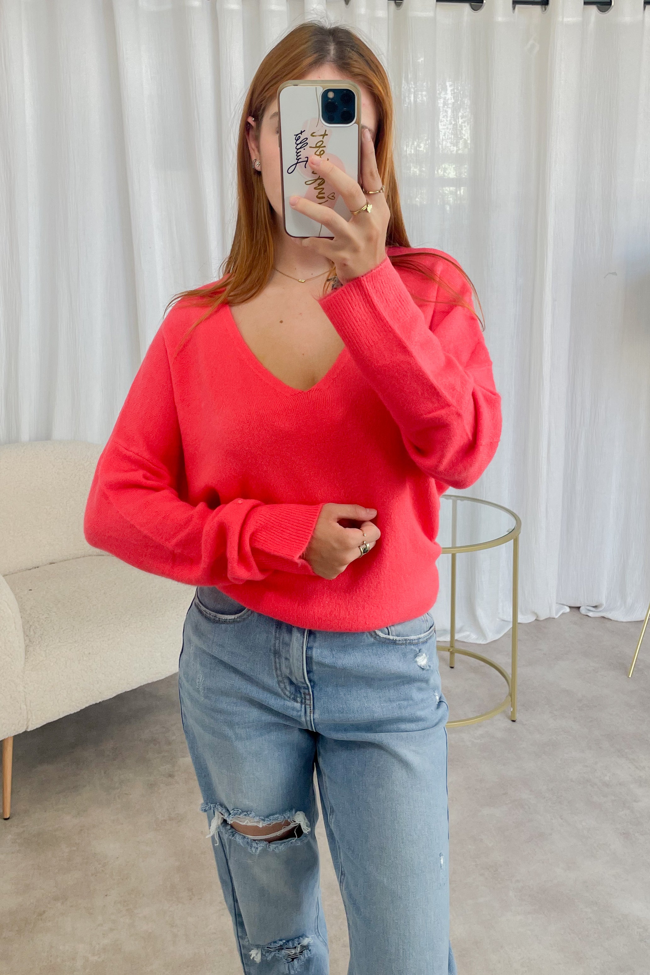 Pull Myriam - corail