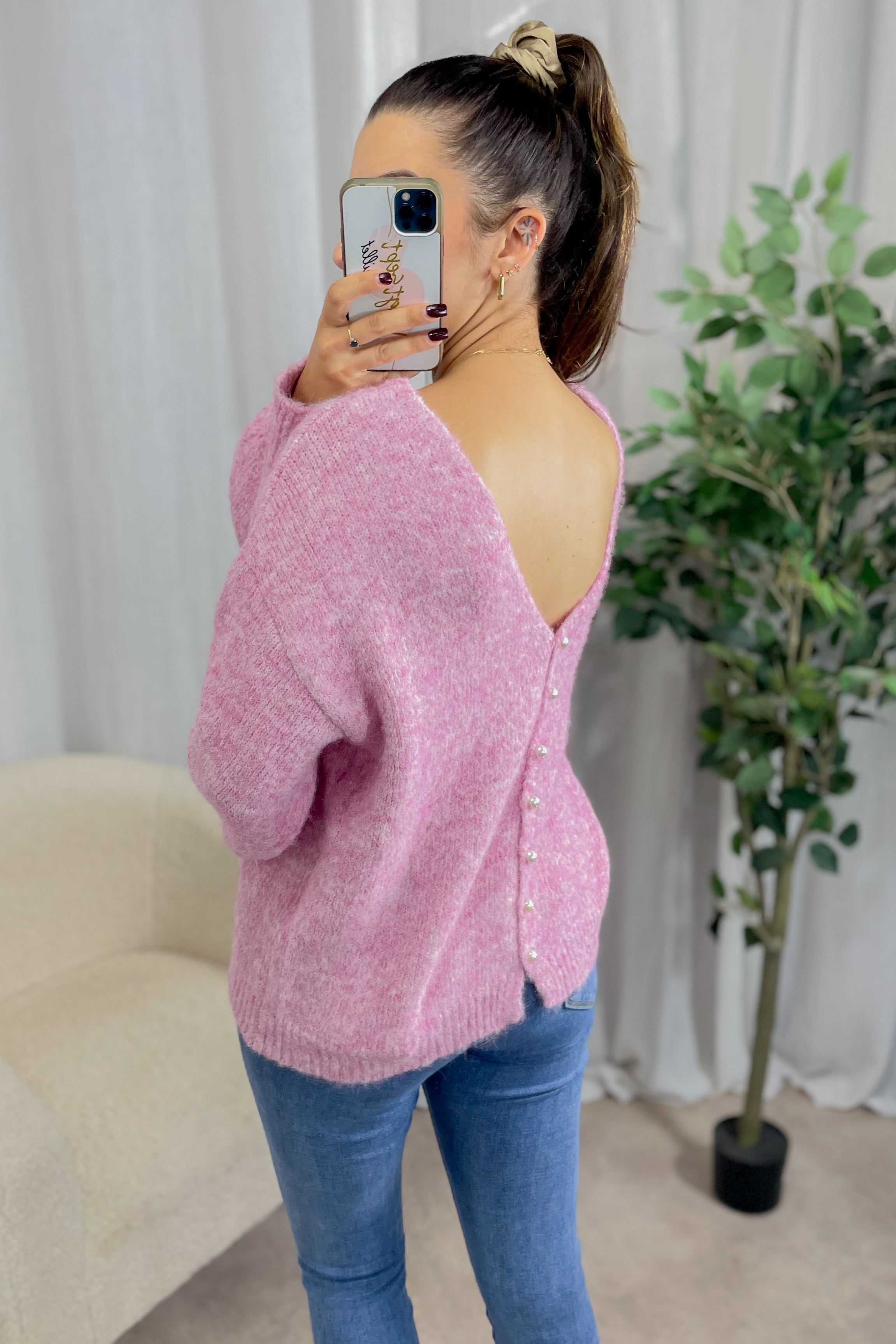 Gilet Ysaline rose