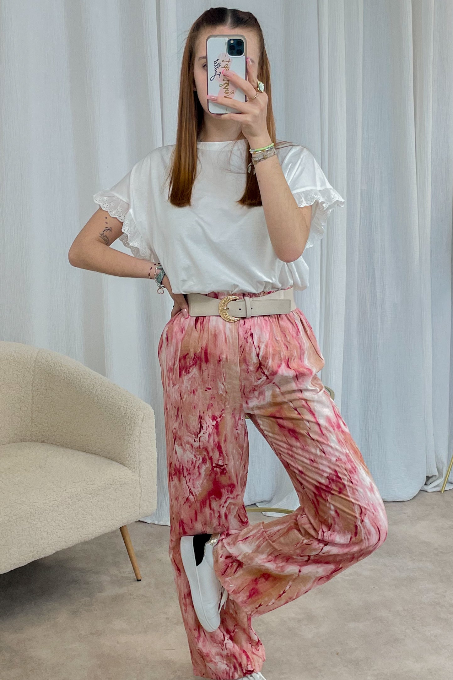 Pantalon nour - rose