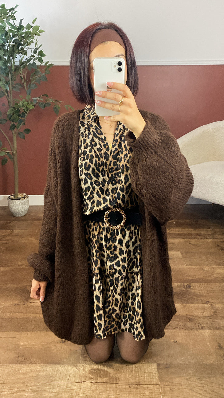Gilet Elise marron