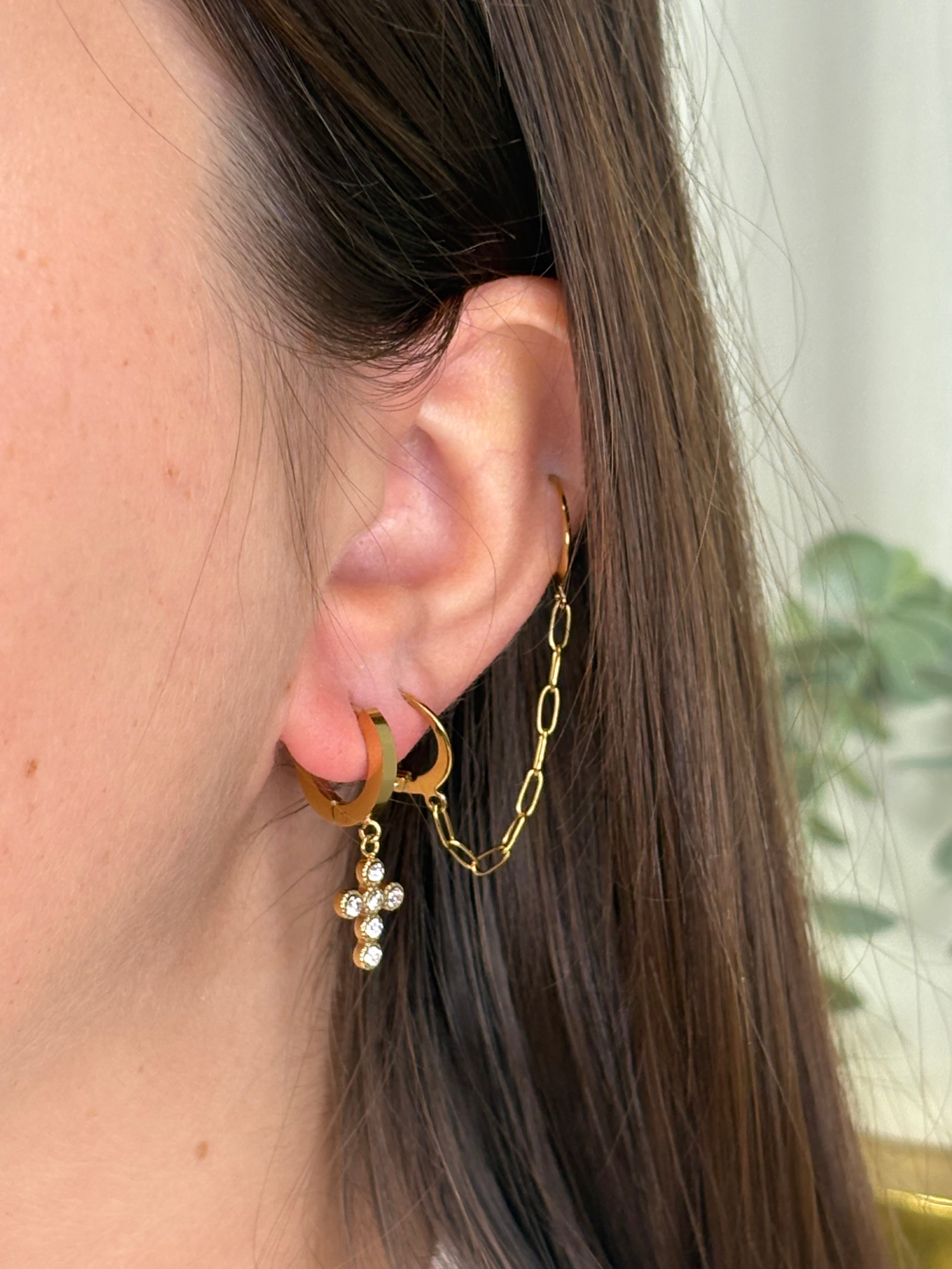 Boucles d’oreilles croix