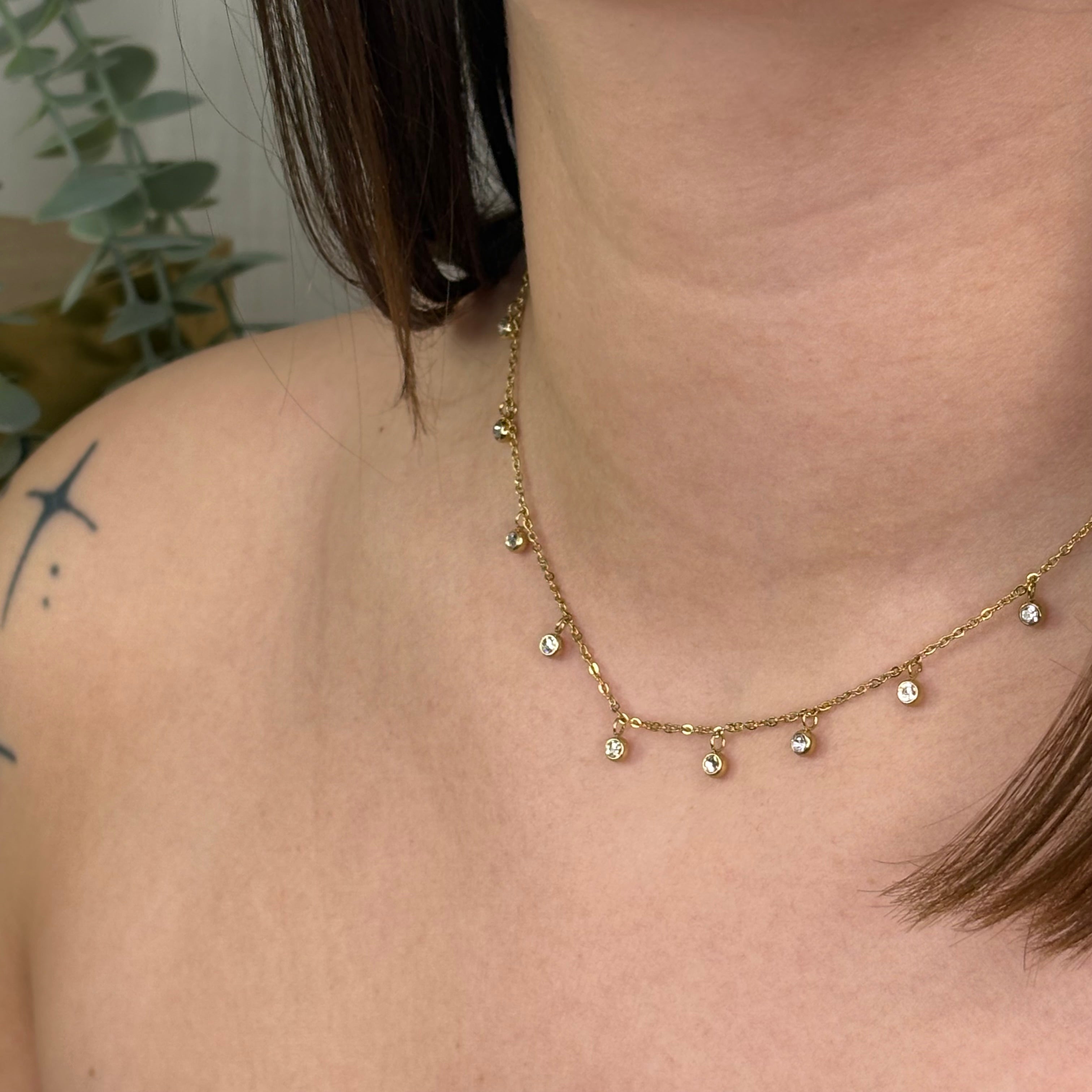Collier strass
